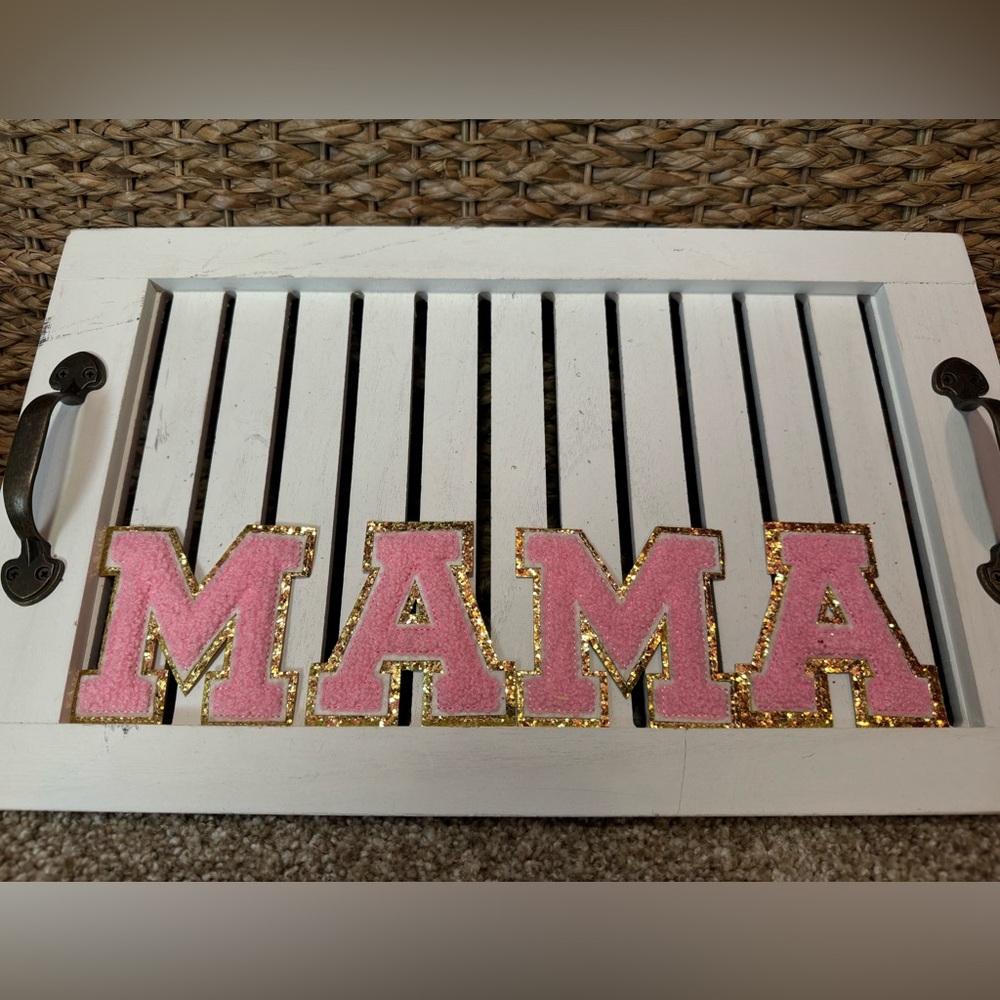 MAMA chenille letters